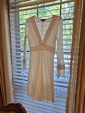 3/$10 Crochet Lace-Trim V-Neck Dress